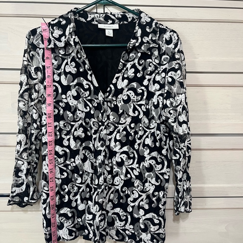 Women button blouse size Large